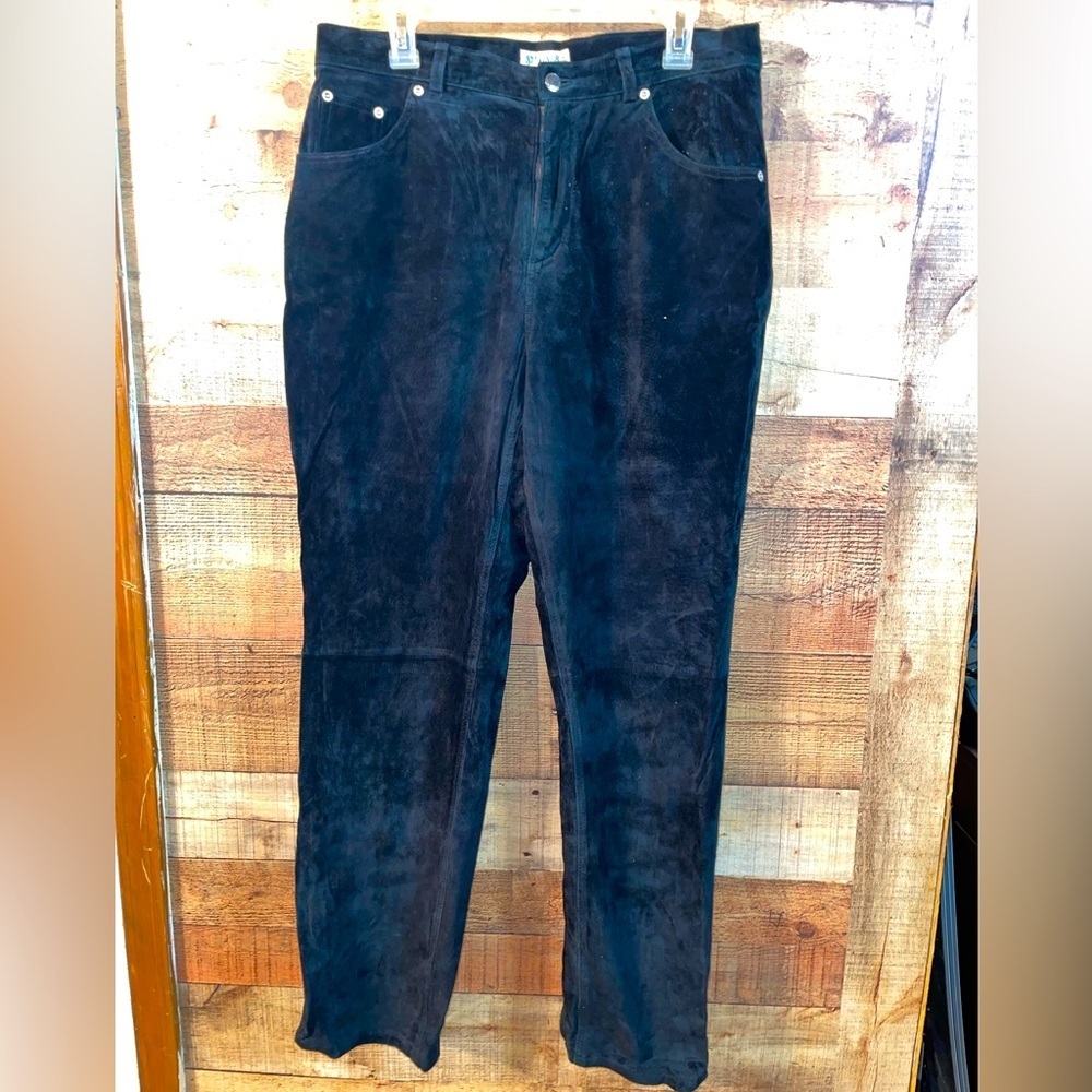 St John's Bay vintage suede leather pants